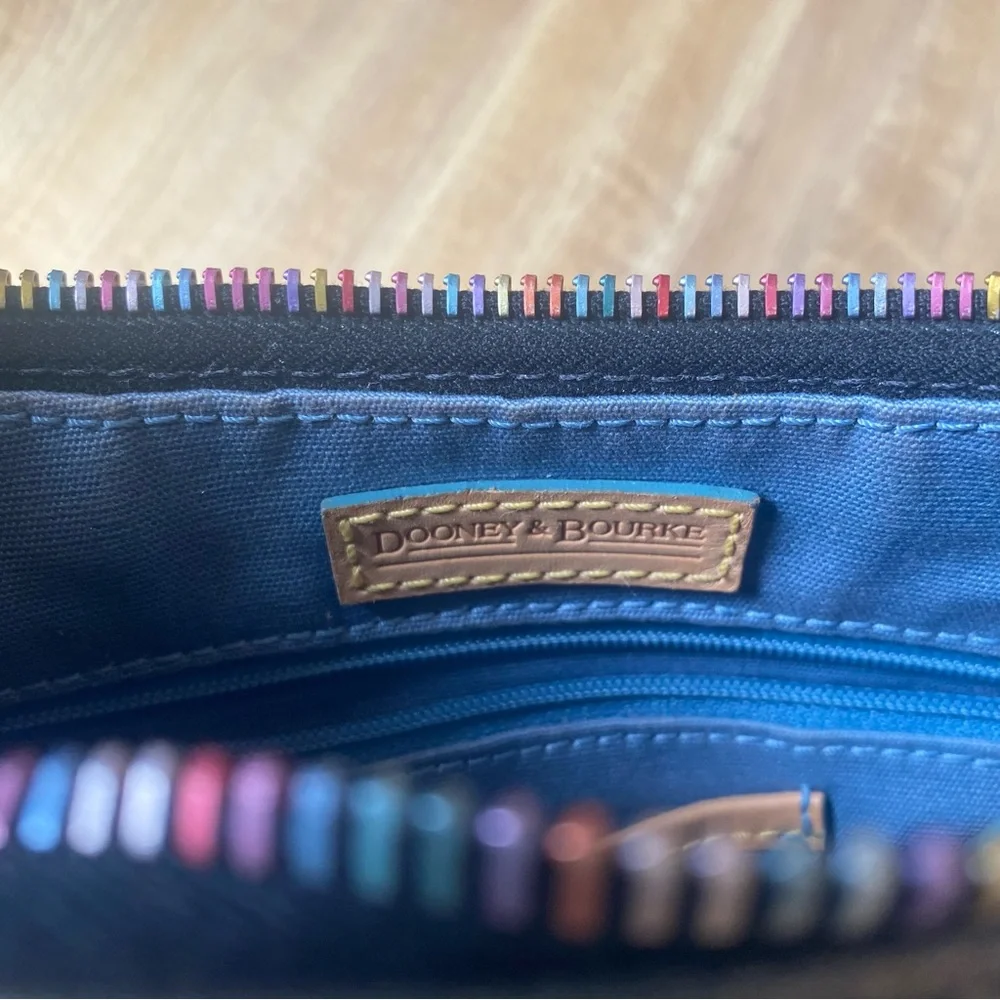 DOONEY & BOURKE Mini Bucket Shoulder Bag Rainbow Monogram Vintage Handbag Heart - Picture 8 of 12